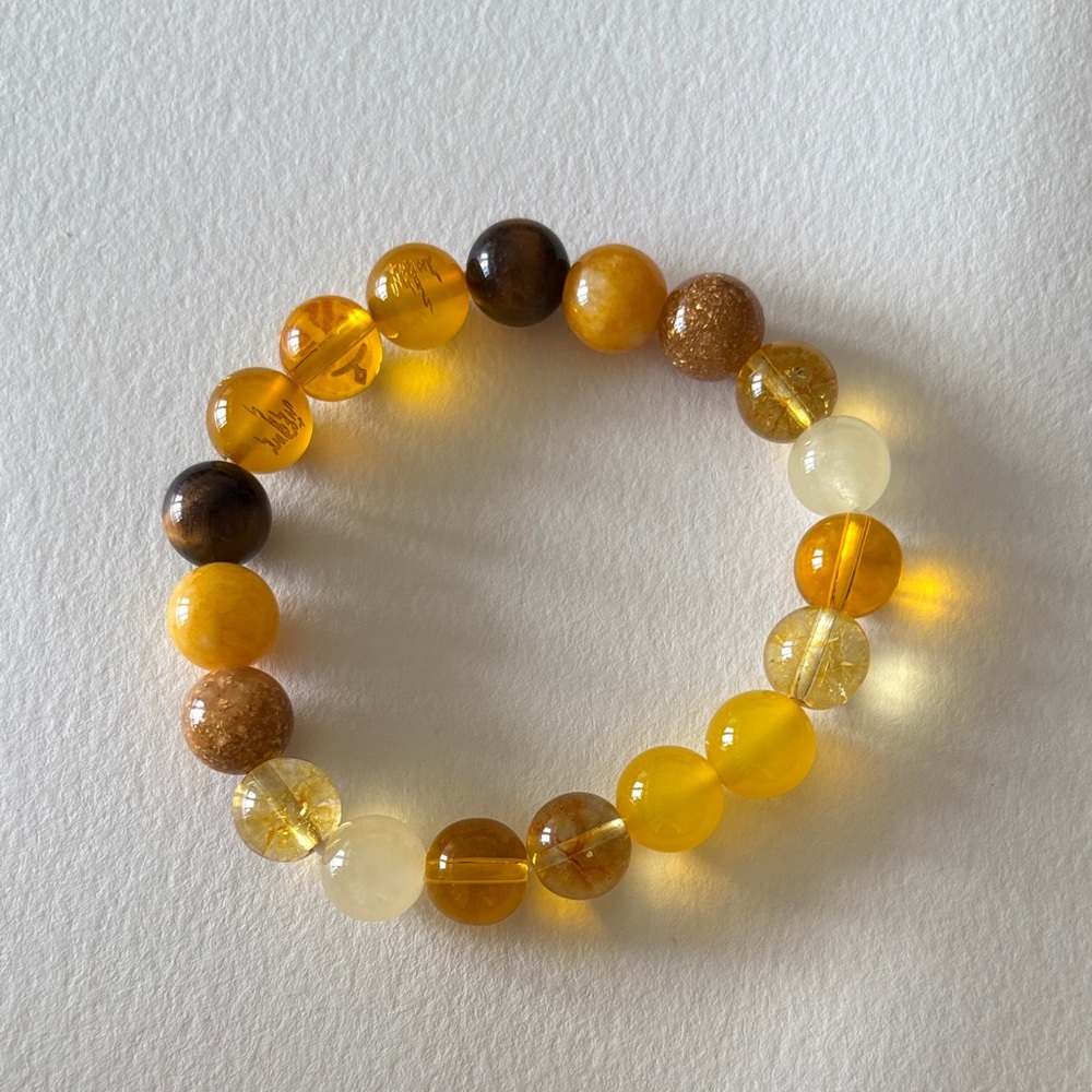 🏝️☀️Vacation 💛Golden Energy Crystal Bracelet